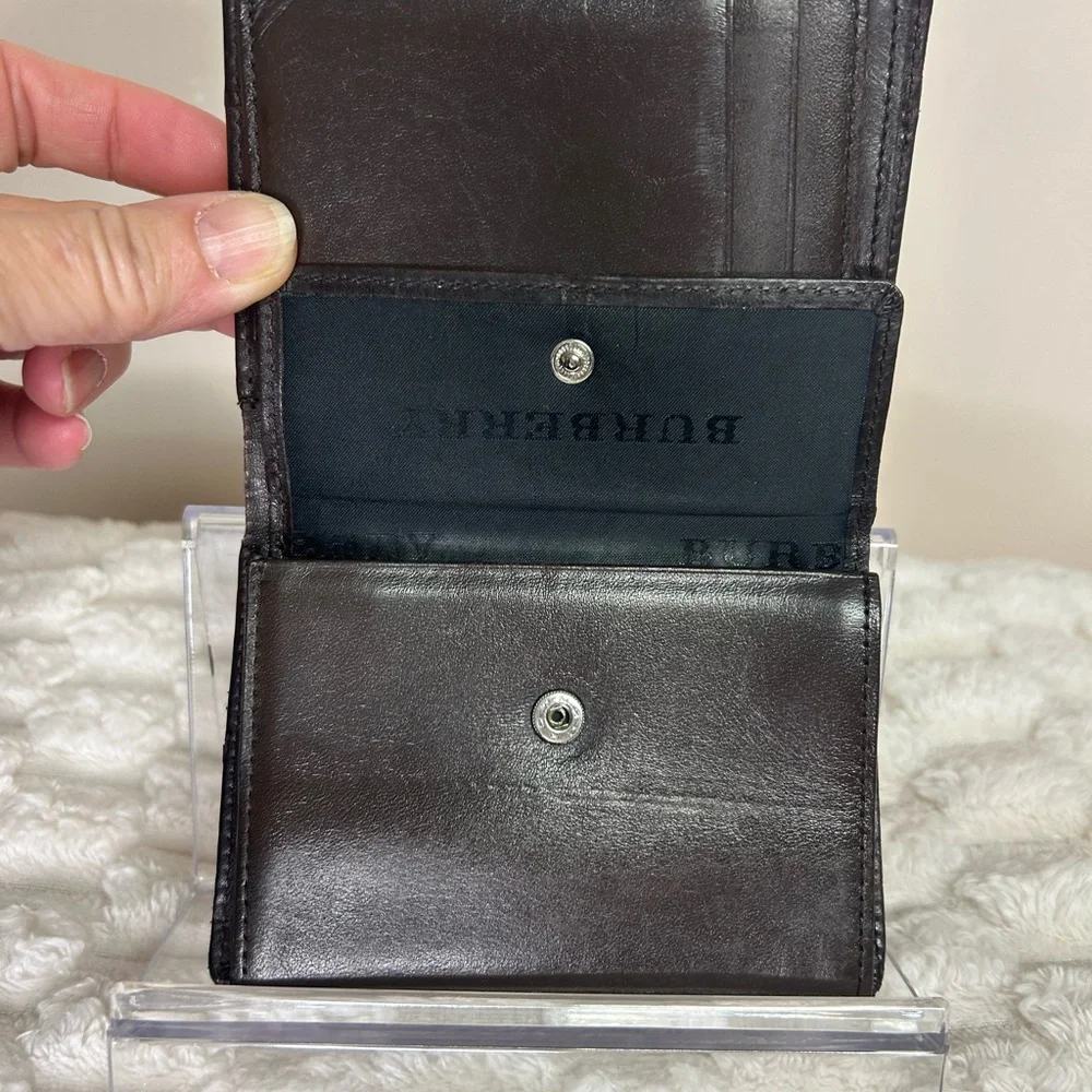 Burberry Nova check Bi-fold Canvas & Leather Wallet